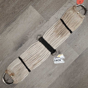 17" Cotton String Cinch, 2x D Rings *gc, dirty, stained, hairy