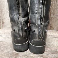 Field Boots, zips *vgc, older, mnr rubs, scratches & faded
