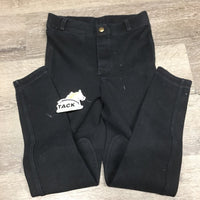 JUNIORS Hvy Cotton Breeches, Pull On *gc, older, hairy, faded, seam rubs