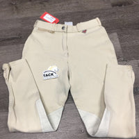 Hvy Cotton Breeches *gc, older, rubs, pills, faded, undone seam stitching