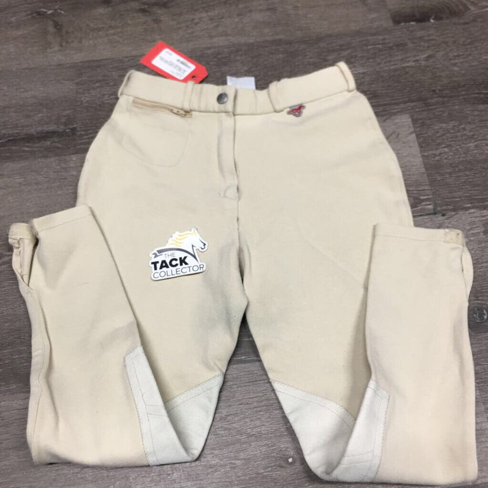 Hvy Cotton Breeches *gc, older, rubs, pills, faded, undone seam stitching