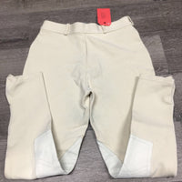 Hvy Cotton Breeches *gc, older, rubs, pills, faded, undone seam stitching
