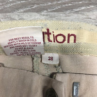 Hvy Cotton Full Seat Breeches *gc/fair, older, faded, puckered seams, seam holes, seat: pills, rubs & stains
