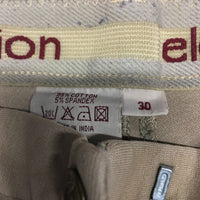Hvy Cotton Breeches, Zipper *gc, older, faded, wavy seams, pilly edges, hairy velcro, seam hole
