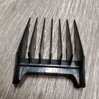Single Speed Cordless Clippers, Blades, Cover, Charger, 5 Plastic Guards *gc, clean, broken teeth, WORKS (needs charge), older
