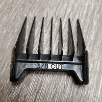 Single Speed Cordless Clippers, Blades, Cover, Charger, 5 Plastic Guards *gc, clean, broken teeth, WORKS (needs charge), older
