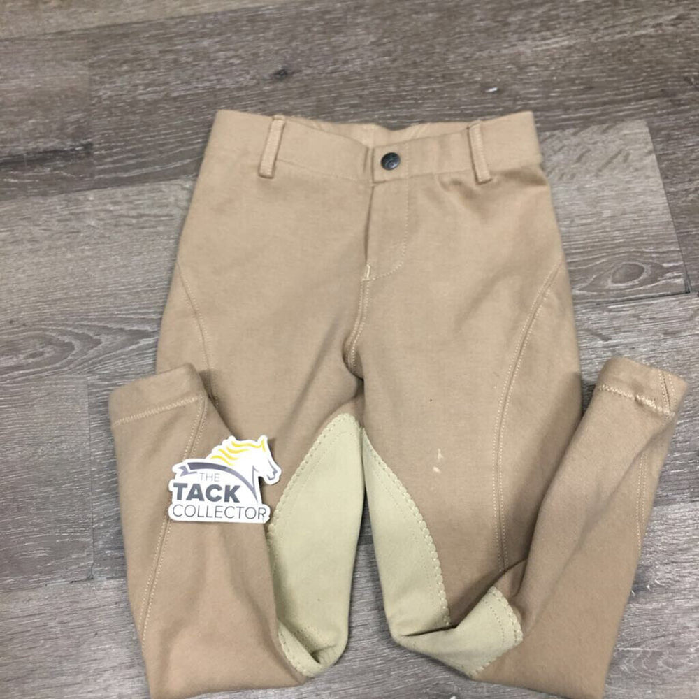 JUNIORS Hvy Cotton Breeches, Pull on *vgc/xc, v.mnr stains