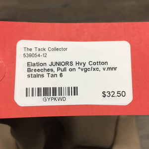 JUNIORS Hvy Cotton Breeches, Pull on *vgc/xc, v.mnr stains