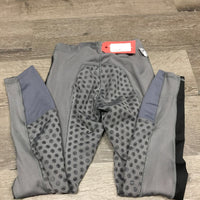 JUNIORS Full Sticky Seat Riding Tight Breeches *gc, seam rubs & frays, undone stitching