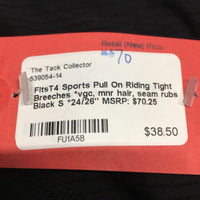 Pull On Riding Tight Breeches *vgc, mnr hair, seam rubs
