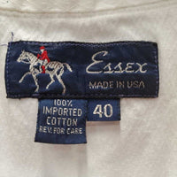 LS Show Shirt *gc'fair, pit stains, wrinkled, hair, older, NO collar
