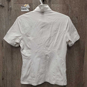 SS Polo Shirt, 1/4 zip up *vgc, mnr pit stains