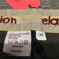 Full Seat Breeches *gc/fair, older, v.pilly inside, mnr faded, snags, hairy velcro, rubs, thin spots, pilly
