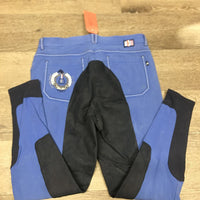 Full Seat Breeches *gc, seam stains & puckers, curled lining, mnr dust & faded