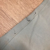 Full Seat Breeches *fair, older, v.stained & discolored, undone seams, pucker/stretched, pulled seat seam
