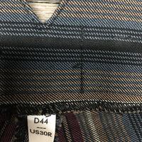 High Waist HvyFull Seat Breeches *gc, dirty, rubs, older, undone seam stitching
