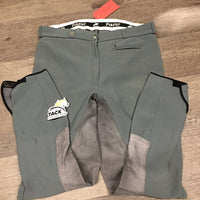 Hvy Ribbed Full Seat Breeches *gc, older, stains, dingy, discolored legs