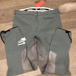 Hvy Ribbed Full Seat Breeches *gc, older, stains, dingy, discolored legs
