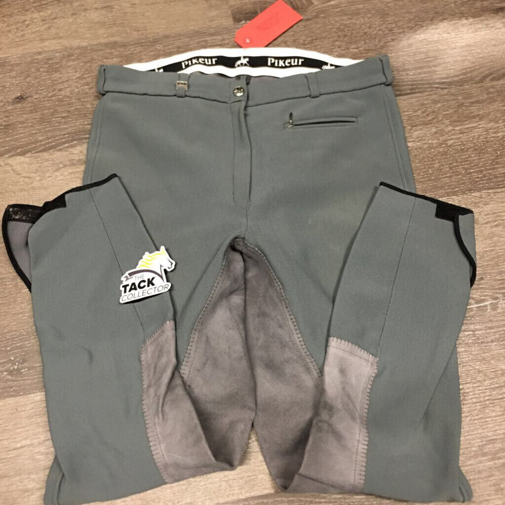 Hvy Ribbed Full Seat Breeches *gc, older, stains, dingy, discolored legs