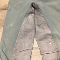 Hvy Ribbed Full Seat Breeches *gc, older, stains, dingy, discolored legs

