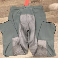 Hvy Ribbed Full Seat Breeches *gc, older, stains, dingy, discolored legs
