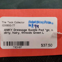 Dressage Saddle Pad *gc, v. dirty, hairy, threads
