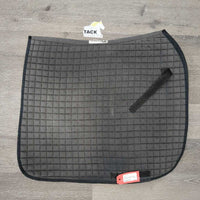 Quilt Dressage Saddle Pad *gc, mnr dirt, hair, v. faded, threads, pills, binding rubs
