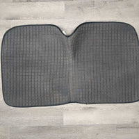 Quilt Dressage Saddle Pad *gc, mnr dirt, hair, v. faded, threads, pills, binding rubs
