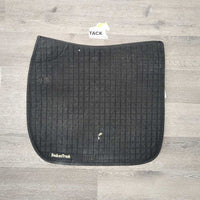 Quilt Dressage Saddle Pad *gc, dirt, stains, v. hairy, cut tabs
