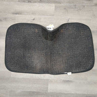 Quilt Dressage Saddle Pad *gc, dirt, stains, v. hairy, cut tabs
