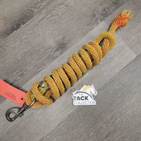 Nylon Lead Rope *gc, dirt, stains, hairy, v. stiff, unwound frayed end, rubs, dinged hardware, faded
