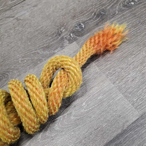 Nylon Lead Rope *gc, dirt, stains, hairy, v. stiff, unwound frayed end, rubs, dinged hardware, faded