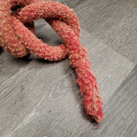 Nylon Lead Rope *gc, dirt, stains, hair, faded, rubs, frayed end, rust, stiff
