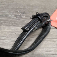 Soft Leather Covered Rubber Lined Reins *gc, clean, loose threads, rubs, edge scrapes, dry, creases

