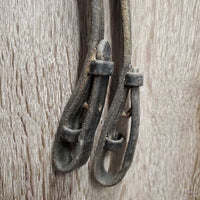 Rsd Padded Bridle, Drop Noseband, Thick Braided Reins *gc/fair, v.dry & stiff, xholes, clean, cracked
