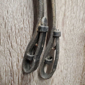 Rsd Padded Bridle, Drop Noseband, Thick Braided Reins *gc/fair, v.dry & stiff, xholes, clean, cracked