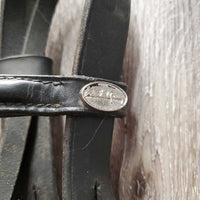 Rsd Padded Bridle, Drop Noseband, Thick Braided Reins *gc/fair, v.dry & stiff, xholes, clean, cracked
