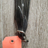Rsd/Padded Bridle, Flash, Cotton Web Reins, buckles *gc/fair, clean, scraped edges, residue, mismatched, dry, stiff, undone end, short cheeks
