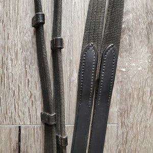 Rsd/Padded Bridle, Flash, Cotton Web Reins, buckles *gc/fair, clean, scraped edges, residue, mismatched, dry, stiff, undone end, short cheeks