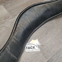 Anatomical Padded Leather Dressage Girth, 2x els *fair, dirty, dry, faded, lining: hard, dry, sharp cracks, hairy seams
