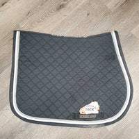 Quilt Jumper Saddle Pad *gc, faded, pills, hair, mnr dirt, cut tabs, tears, rubs
