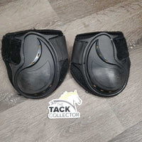 Airflow Mesh Closed Hind Fetlock Boots *gc, mnr dirt, hair, pilly rubbed edges, snags, scratches
