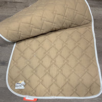 Thick Quilt Dressage Saddle Pad, 1x piping *vgc, clean, mnr stains, hair, pills
