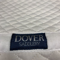 Quilt Dressage Saddle Pad, Embroidered *vgc, mnr dirt, stains, hair, cut tabs, pills
