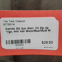 SS Sun Shirt, 1/3 Zip Up *vgc, mnr hair
