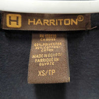 SS Polo Shirt, 1/4 Button Up "Faith Hill" *gc, faded, hairy, puckered embroidery
