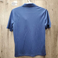 SS Polo Shirt, 1/4 Button Up "Bermuda" *vgc, mnr hair & snags
