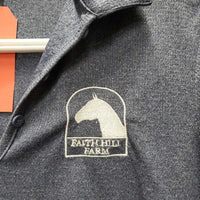SS V Neck Polo Shirt "Faith Hill Farm" *vgc