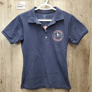 SS Polo Shirt, 1/4 Button Up "Dressage4Kids" *vgc, hairy