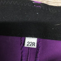 Hvy Full Sticky Seat Breeches *gc/fair, stains, thin/rubbed stickies, undone loop stitching, seam puckers, mnr faded
